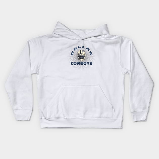 Dallas Cowboys Football Team Kids Hoodie by antarte